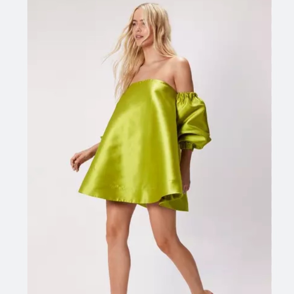 Off the shoulder cocktail dress